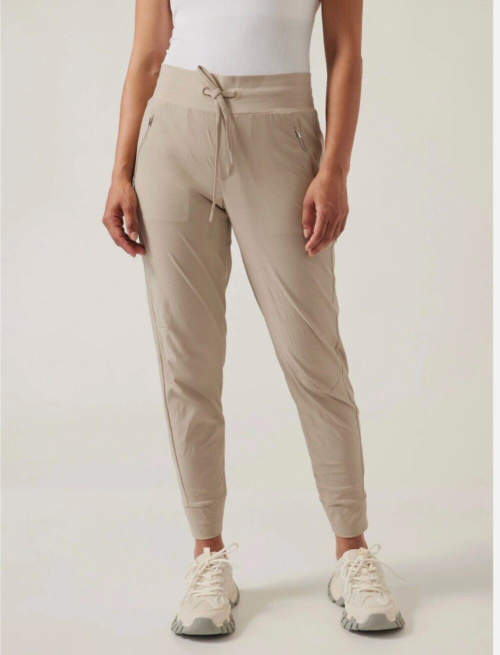 ATHLETA Tan Khaki Trekkie North Joggers // 4